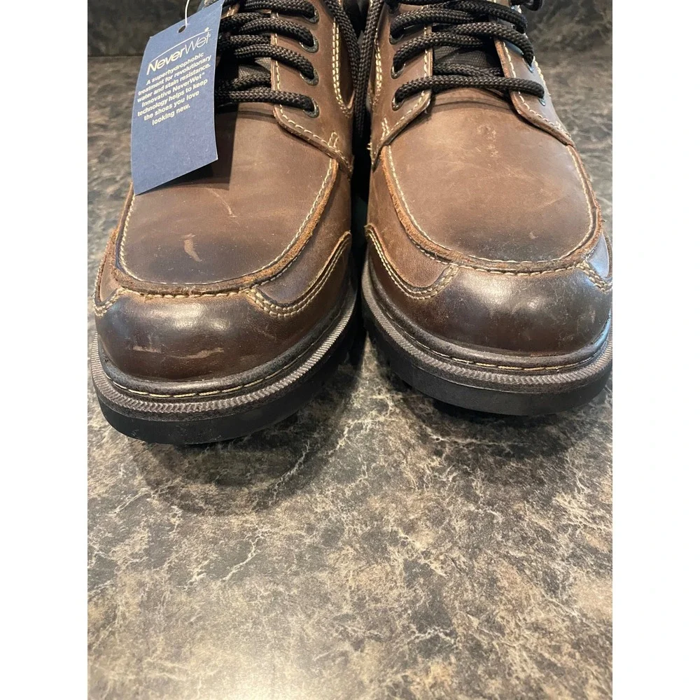Dockers Mens Overton Oxford Leather Shoe Size 13 Water & Stain Resistant